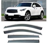 Déflecteurs d'air Pluie pour Infiniti QX70 2013-2016 imperméable et résistant aux UV Deflecteur Vitre Voiture Fenêtre Latérale Pare-Pluie