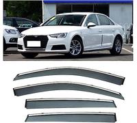 Deflecteurs d'air pour Audi A4 2017-2022, Déflecteurs Vent deflecteur Voiture Avant ArrièRe Pare-Pluie Pare-Soleil Vitres aériens