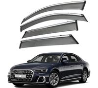Deflecteurs d'air pour Audi A8L MK4-D5 2018-2022 2023+, Déflecteurs Vent deflecteur Voiture Avant ArrièRe Pare-Pluie Pare-Soleil Vitres aériens