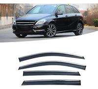 Deflecteurs d'air pour Benz B Class W246 2012-2019, Déflecteurs Vent deflecteur Voiture Avant ArrièRe Pare-Pluie Pare-Soleil Vitres aériens