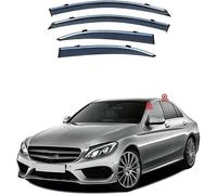 Deflecteurs d'air pour Benz C Class W205 2015-2021, Déflecteurs Vent deflecteur Voiture Avant ArrièRe Pare-Pluie Pare-Soleil Vitres aériens