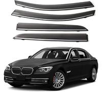 Deflecteurs d'air pour BMW 740Li 2009-2014, Déflecteurs Vent deflecteur Voiture Avant ArrièRe Pare-Pluie Pare-Soleil Vitres aériens