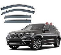 Deflecteurs d'air pour BMW X3 E83 F25 G01 2003-2022, Déflecteurs Vent deflecteur Voiture Avant ArrièRe Pare-Pluie Pare-Soleil Vitres aériens