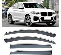 Deflecteurs d'air pour BMW X4 2018-2022, Déflecteurs Vent deflecteur Voiture Avant ArrièRe Pare-Pluie Pare-Soleil Vitres aériens