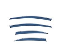 Déflecteurs d'air pour Civic 9e Génération IX Berline Déflecteurs d'air Bande Brillante Visières Anti-Pluie Pare-Soleil D'aération Auvents Ventvisor Deflecteur vitre Voiture(Galvanoplastie)