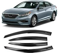 Deflecteurs d'air pour Hyundai Sonata 2015-2019, Déflecteurs Vent deflecteur Voiture Avant ArrièRe Pare-Pluie Pare-Soleil Vitres aériens