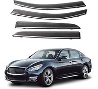 Deflecteurs d'air pour Infiniti Q70 M25L 2015-2019, Déflecteurs Vent deflecteur Voiture Avant ArrièRe Pare-Pluie Pare-Soleil Vitres aériens
