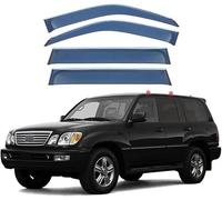 Deflecteurs d'air pour Lexus LX470 J100 1998-2007, Déflecteurs Vent deflecteur Voiture Avant ArrièRe Pare-Pluie Pare-Soleil Vitres aériens