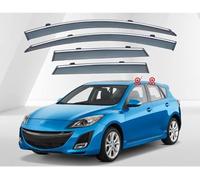 Deflecteurs d'air pour Mazda 3 Hatchback BL 2011-2015, Déflecteurs Vent deflecteur Voiture Avant ArrièRe Pare-Pluie Pare-Soleil Vitres aériens