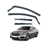 Déflecteurs D'air pour MERCEDES-BENZ C-Klasse W205 4-Türer Limousine/Limousine 2014 2015 2016 2017 2018 2019 2020 2021, Déflecteurs de Fentre Latérale Protection contre la Pluie Fenêtre Latérale