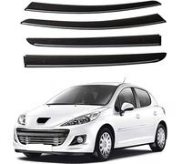 Deflecteurs d'air pour Peugeot 206 2004-2018, Déflecteurs Vent deflecteur Voiture Avant ArrièRe Pare-Pluie Pare-Soleil Vitres aériens