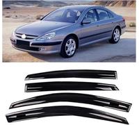 Deflecteurs d'air pour Peugeot 607 2004-2006, Déflecteurs Vent deflecteur Voiture Avant ArrièRe Pare-Pluie Pare-Soleil Vitres aériens