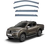 Deflecteurs d'air pour Renault Alaskan MK1 2015-2023, Déflecteurs Vent deflecteur Voiture Avant ArrièRe Pare-Pluie Pare-Soleil Vitres aériens