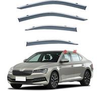 déflecteurs d'air pour Skoda Superb-B8 2016-2025 | Pare-pluie et réflecteurs,vitres latérales,Latérale Collables Aérodynamique