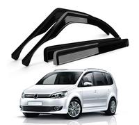 Déflecteurs d'air pour vitres de Remplacement pour VW Touran 2003-2010 (1T1, 1T2), 2010-2015 (1T3), Jeu de 4 déflecteurs d'air Noirs à Coller, déflecteurs de Vent et de Pluie pour vitres latérales