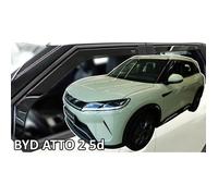 Déflecteurs d'air pour vitres latérales - HEKO - BYD Atto 2 (depuis 2024) - Fumé - Acrylique résistant UV - Jeu 4 pièces