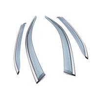 Déflecteurs D'air pour VOLKSWAGEN T-ROC 2018-2024, Déflecteurs Vent Deflecteur Vitre Voiture Aérodynamiques en Acrylique pour Visières Latérales avant ArrièRe Pare-Pluie Accessoires Vitres Voiture