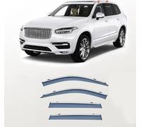 Deflecteurs d'air pour Volvo XC90 Spa 2015, Déflecteurs Vent deflecteur Voiture Avant ArrièRe Pare-Pluie Pare-Soleil Vitres aériens