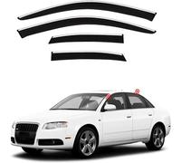 Déflecteurs de Fenêtre pour Voiture pour Audi A4 Sedan MK2-B6/MK3-B7 2000-2008, Protections Latérales Laissez Entrer L'air Frais Tout en Empêchant la Pluie