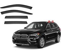 Déflecteurs de Fenêtre pour Voiture pour BMW X1 MK2-F48 2016-2019 2020 2021, Protections Latérales Laissez Entrer L'air Frais Tout en Empêchant la Pluie,A