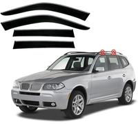 Déflecteurs de Fenêtre pour Voiture pour BMW X3 MK1-E83 2003-2007 2008 2009, Protections Latérales Laissez Entrer L'air Frais Tout en Empêchant la Pluie,B