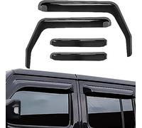 Déflecteurs de Fenêtre pour Voiture pour Jeep Wrangler JK JKU 2007-2017 4 Porte, Protections Latérales Laissez Entrer L'air Frais Tout en Empêchant la Pluie