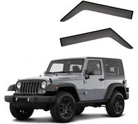 Déflecteurs de Fenêtre pour Voiture pour Jeep Wrangler MK3-JK 2007-2015 2016 2017, Protections Latérales Laissez Entrer L'air Frais Tout en Empêchant la Pluie