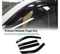 DéFlecteurs De FenêTre VisièRes De Ventilation LatéRale Pour Toyota Land Cruiser Prado J120 2003 Noir Garde-Pluie Pare-Soleil VisièRes De Vent FenêTre Ombres