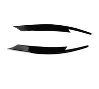 déflecteurs de lunette arrière 1 paire de garnitures couverture cils paupière sourcil phare voiture autocollant noir piano