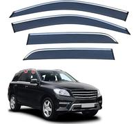 Déflecteurs de Pluie pour Benz M Class W166 2012-2019, RéDuction du Bruit Et des Turbulences Robustes éLéGants Installation Facile
