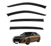 Deflecteurs de Pluie pour BMW 7 Series LI LWB MK7-G70 2023+, Déflecteurs Adhésifs Externe Pare-Pluie Vitre Latérale avec des Rayures Vives