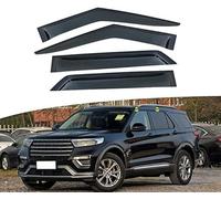 Déflecteurs de Pluie pour Ford Explorer 2020-2022, RéDuction du Bruit Et des Turbulences Robustes éLéGants Installation Facile