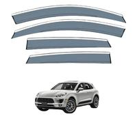 Deflecteurs de Pluie pour Porsche Macan 2014-2024, Déflecteurs Adhésifs Externe Pare-Pluie Vitre Latérale avec des Rayures Vives