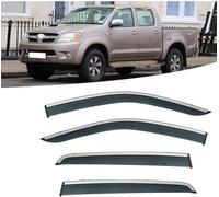 Déflecteurs de Pluie pour Toyota Hilux Vigo 2004, RéDuction du Bruit Et des Turbulences Robustes éLéGants Installation Facile