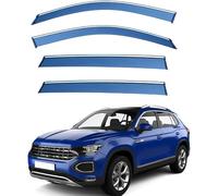Déflecteurs de Pluie pour VW Tangyue Tayron Pack of 4 MK1 2018, RéDuction du Bruit Et des Turbulences Robustes éLéGants Installation Facile