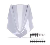 Déflecteurs De Vent Déflecteurs De Pare-Brise pour Moto pour Yamaha MT125 2015-2019 Carénage De Pare-Brise Modifié, Protection Avant Contre Le Flux d'air Pare-Brise(Légère fumée)