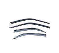 Déflecteurs De Vent Pare-Soleil pour Pare-Brise pour Crown S170 Noir Semi-Transparent en Acrylique avec Garniture Argentée Lot De 4 Pièces 1998-2003 Aérodynamique