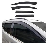 Déflecteurs de Vent Pluie d'air Compatible avec Dacia Duster 2018-2021 Acrylique Noir 4 Pcs