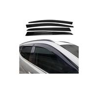 Déflecteurs de Vent Pluie d'air Compatible avec Nissan Juke 2010-2019 Acrylique Noir 4 Pcs