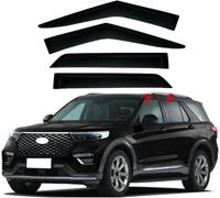Déflecteurs de Vent & Pluie pour Ford Explorer MK6-U625 2020 2021 2022 2023 2024-4 Pièces, Pare-Pluie Vitre Latérale, Accessoire Auto, Protection Météo