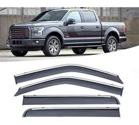 Déflecteurs de Vent & Pluie pour Ford F-150 2015+ - 4 Pièces, Pare-Pluie Vitre Latérale, Accessoire Auto, Protection Météo