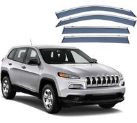 Déflecteurs de Vent & Pluie pour Jeep Cherokee MK5-KL 2014-2023 2024-4 Pièces, Pare-Pluie Vitre Latérale, Accessoire Auto, Protection Météo