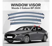 Déflecteurs de Vent & Pluie pour Mazda 3 Sedan MK4-BP 2020+ - 4 Pièces, Pare-Pluie Vitre Latérale, Accessoire Auto, Protection Météo