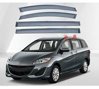 Déflecteurs de Vent & Pluie pour Mazda 5 MK3-CW 2010-2016 2017 2018 2019-4 Pièces, Pare-Pluie Vitre Latérale, Accessoire Auto, Protection Météo