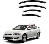 Déflecteurs de Vent & Pluie pour Mitsubishi Lancer Ex MK9 2008-2015 2016-4 Pièces, Pare-Pluie Vitre Latérale, Accessoire Auto, Protection Météo