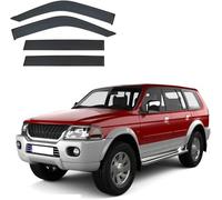 Déflecteurs de Vent & Pluie pour Mitsubishi Pajero Sport MK1-K80-K90 1996-2007 - 4 Pièces, Pare-Pluie Vitre Latérale, Accessoire Auto, Protection Météo