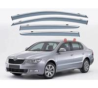 Déflecteurs de Vent & Pluie pour Skoda Superb 3T 2009-2015 - 4 Pièces, Pare-Pluie Vitre Latérale, Accessoire Auto, Protection Météo