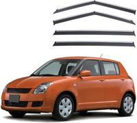 Déflecteurs de Vent & Pluie pour Suzuki Swift MK1-RS 2005-2009+ - 4 Pièces, Pare-Pluie Vitre Latérale, Accessoire Auto, Protection Météo