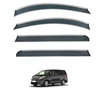 Déflecteurs de Vitre Voiture pour Toyota Alphard MK2-AH20 2009-2014, Pare-Pluie Anti-Bruit et Anti-Vent Adhésif Protection pour Vitres Latérales