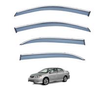 Déflecteurs de Vitre Voiture pour Toyota Corolla MK9-AE120 2001-2013, Pare-Pluie Anti-Bruit et Anti-Vent Adhésif Protection pour Vitres Latérales